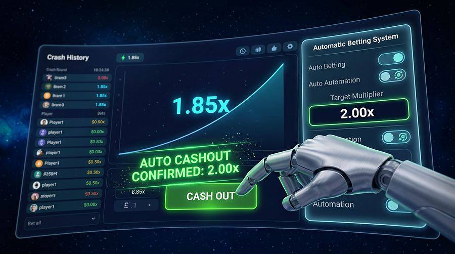 Auto cashout feature — automated betting system crash game India